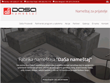 Tablet Screenshot of dasa-namestaj.com